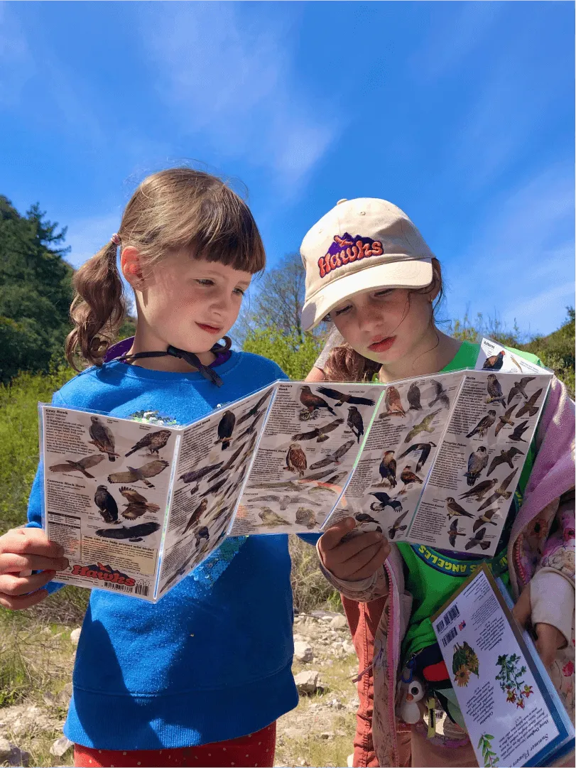 kids reading map outdoor navigation skills