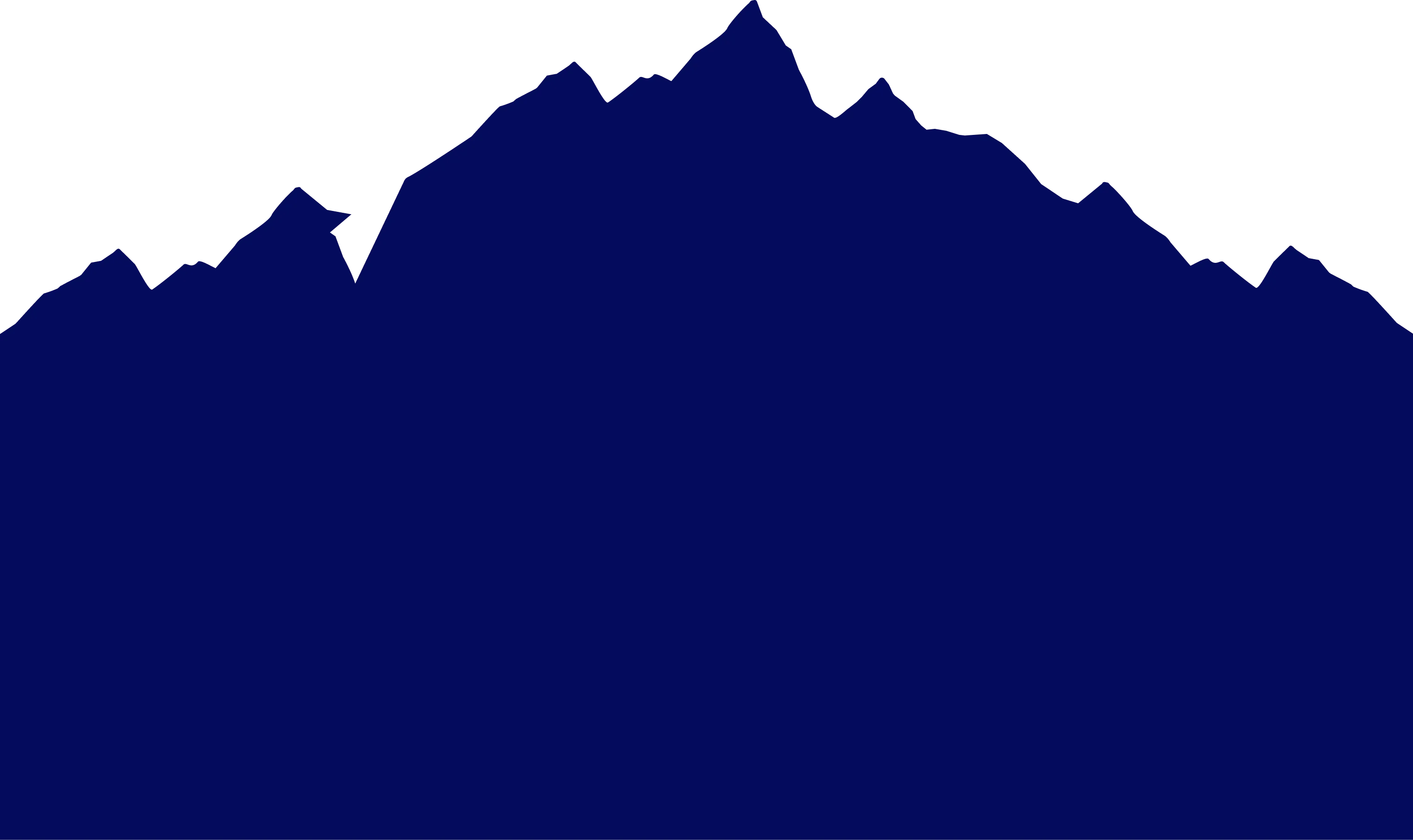 Blue foreground mountain illustration